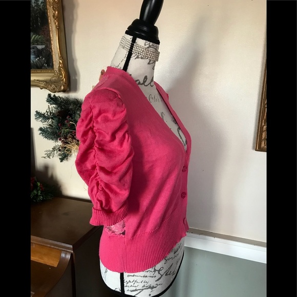 Allison Brittany NewYork Ruffle Cardigan PL New - Picture 6 of 9